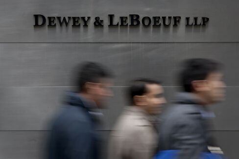Pedestrians Pass The Dewey & LeBoeuf LLP Headquarters