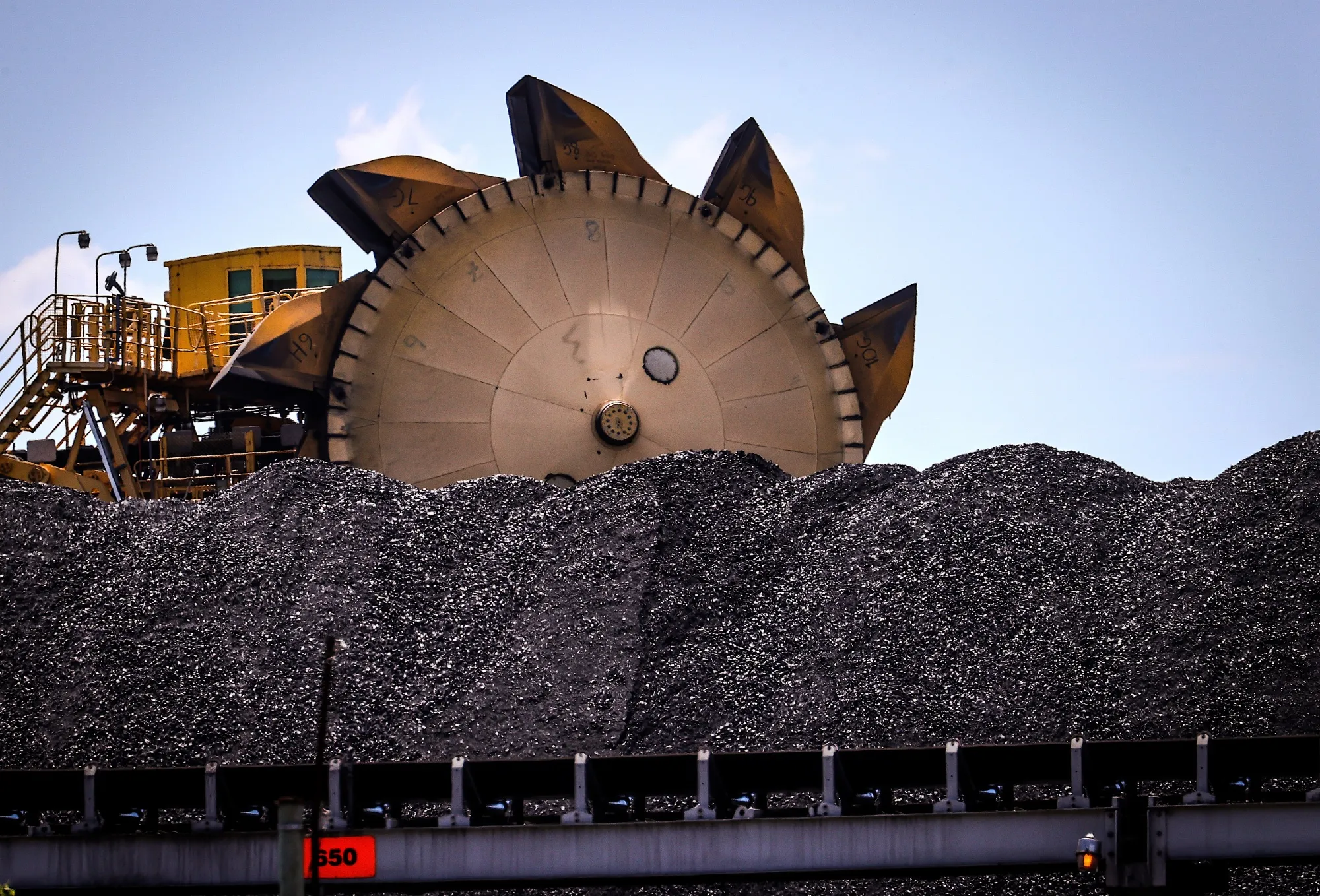 Coal at the Port of Newcastle in New South Wales.