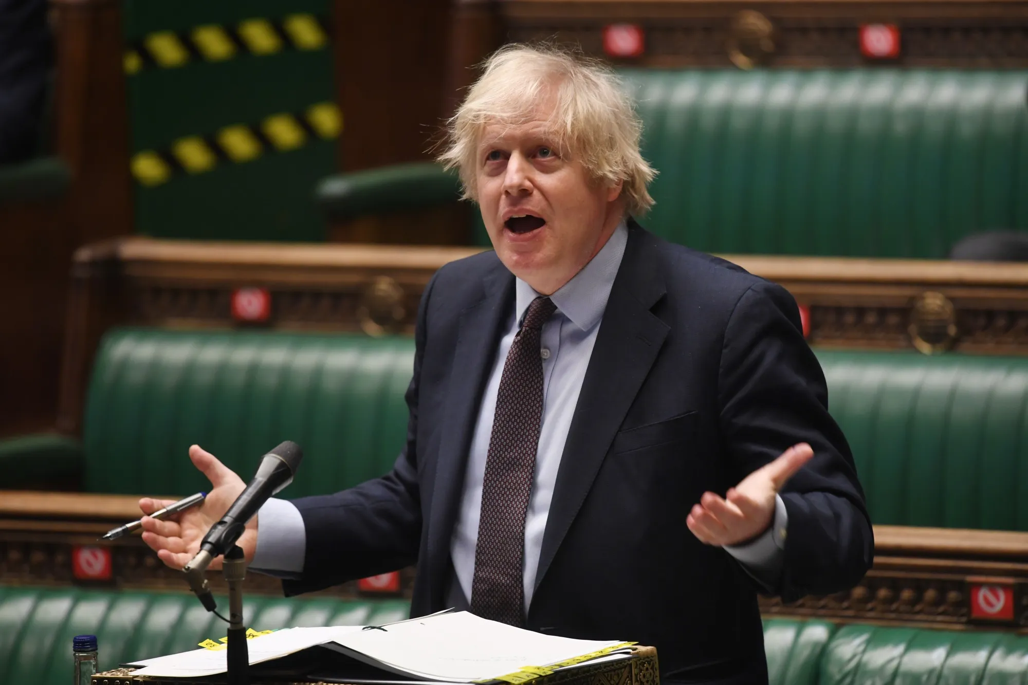 Boris Johnson on March 16.