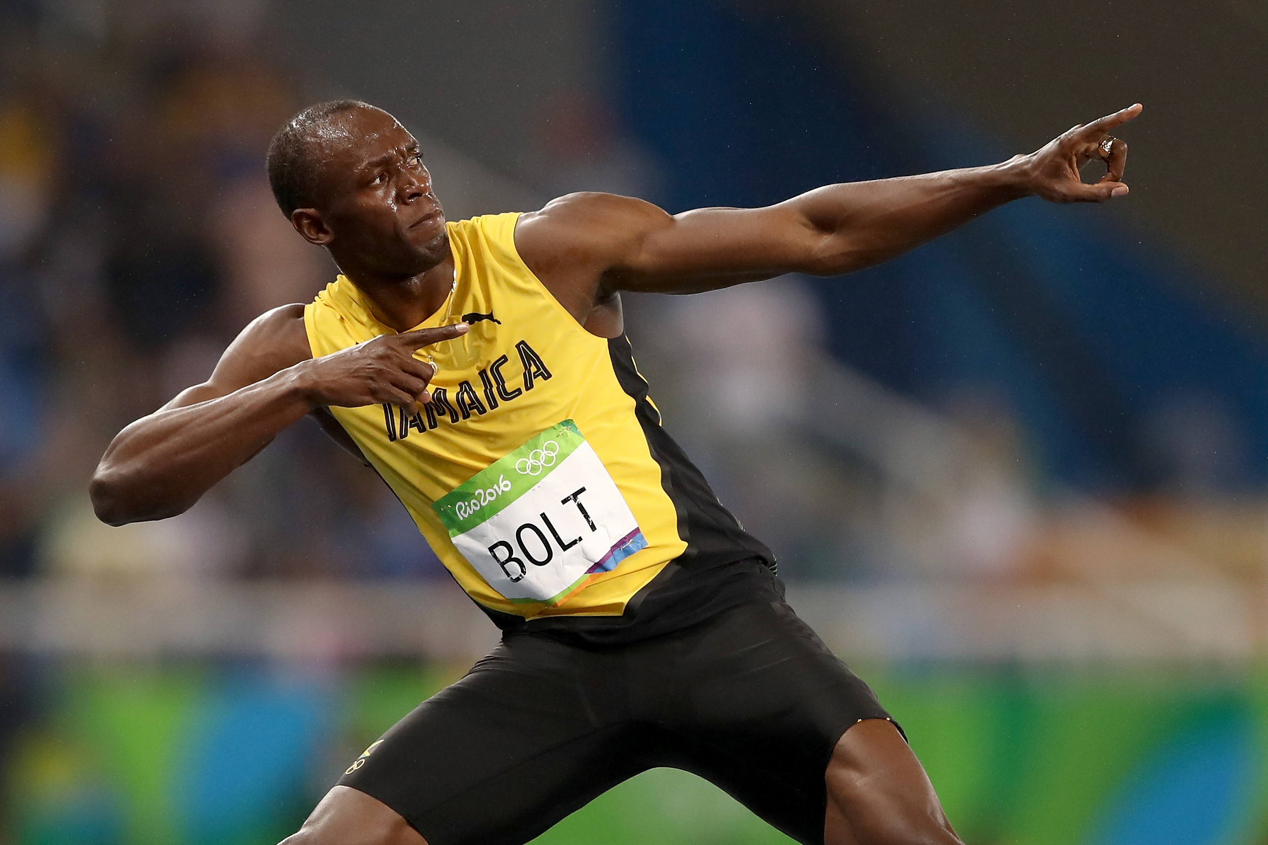 Usain bolt pose hi-res stock photography and images - Alamy
