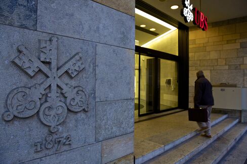 UBS Headquarters Stand in Zurich