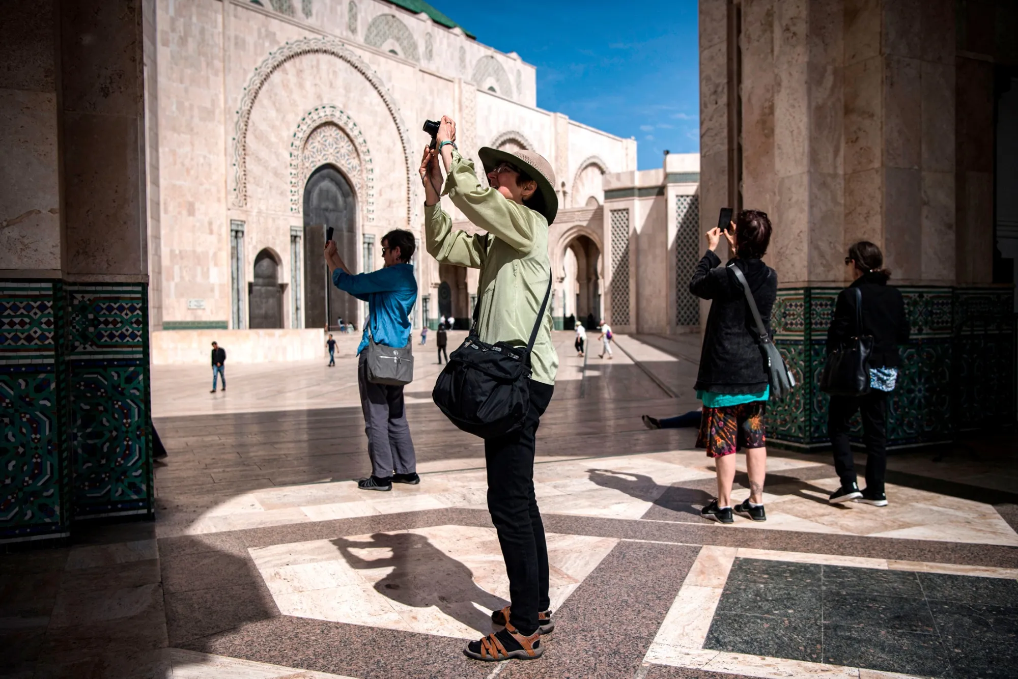 The Hassan II Grand Mosque in Casablanca, Morocco.