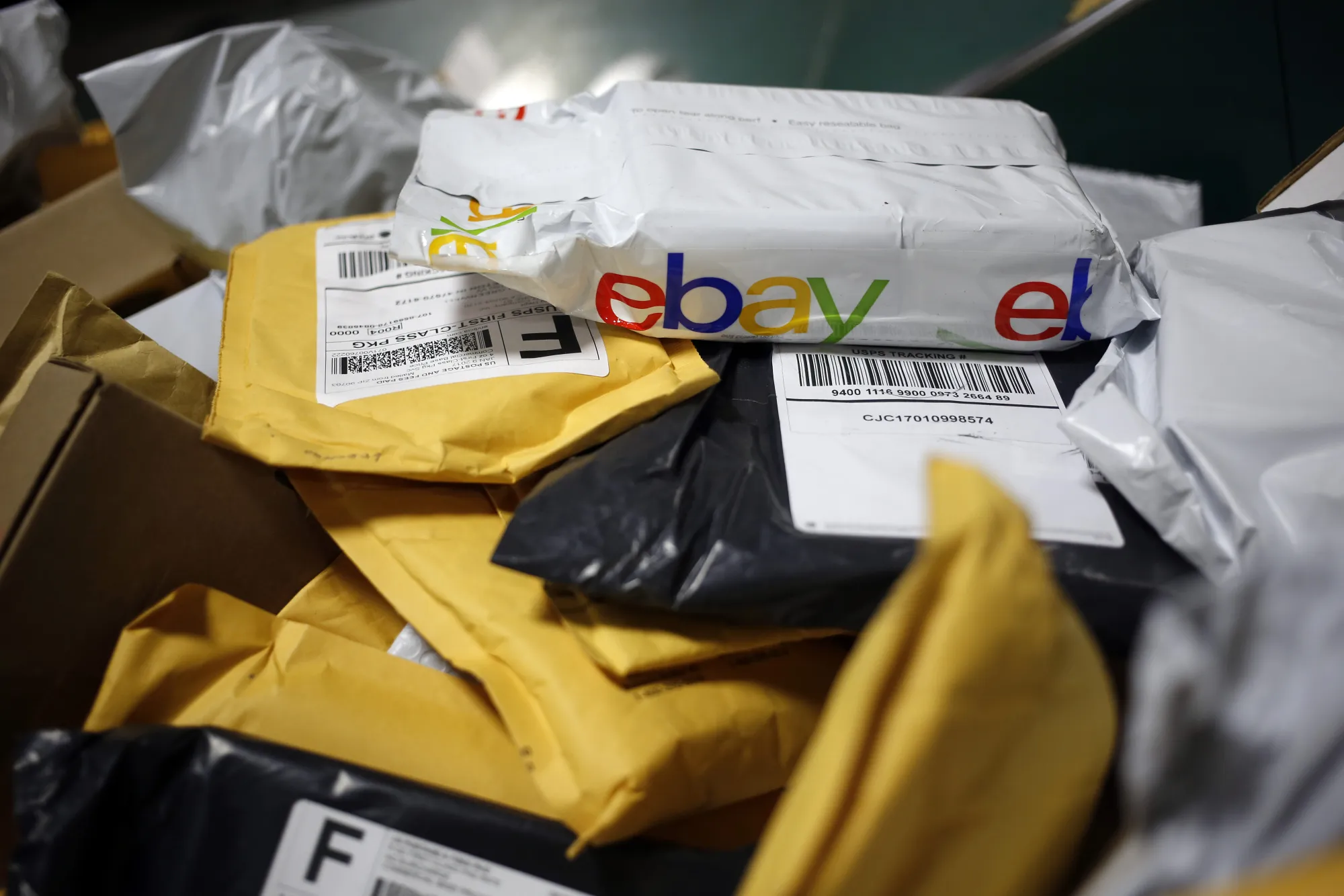 Operations Inside A United States Postal Service Sorting Facility