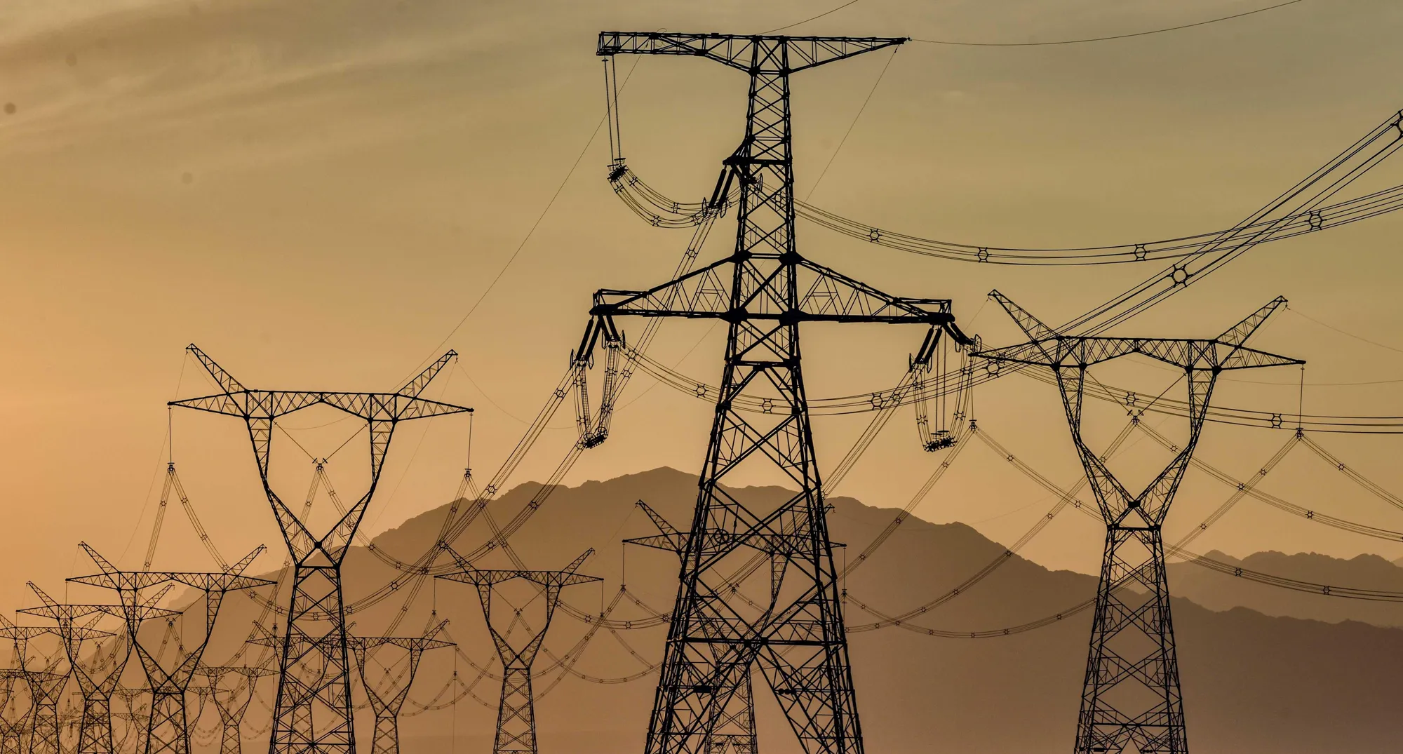 A transmission project in Xinjiang on Sept. 21, 2018.