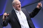 Microsoft CEO Steve Ballmer at the opening of new Microsoft headquarters in Berlin, Germany on Nov. 7