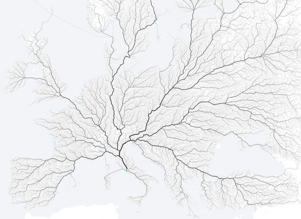 All Roads Lead To Rome According To New Map From Moovel Lab Bloomberg