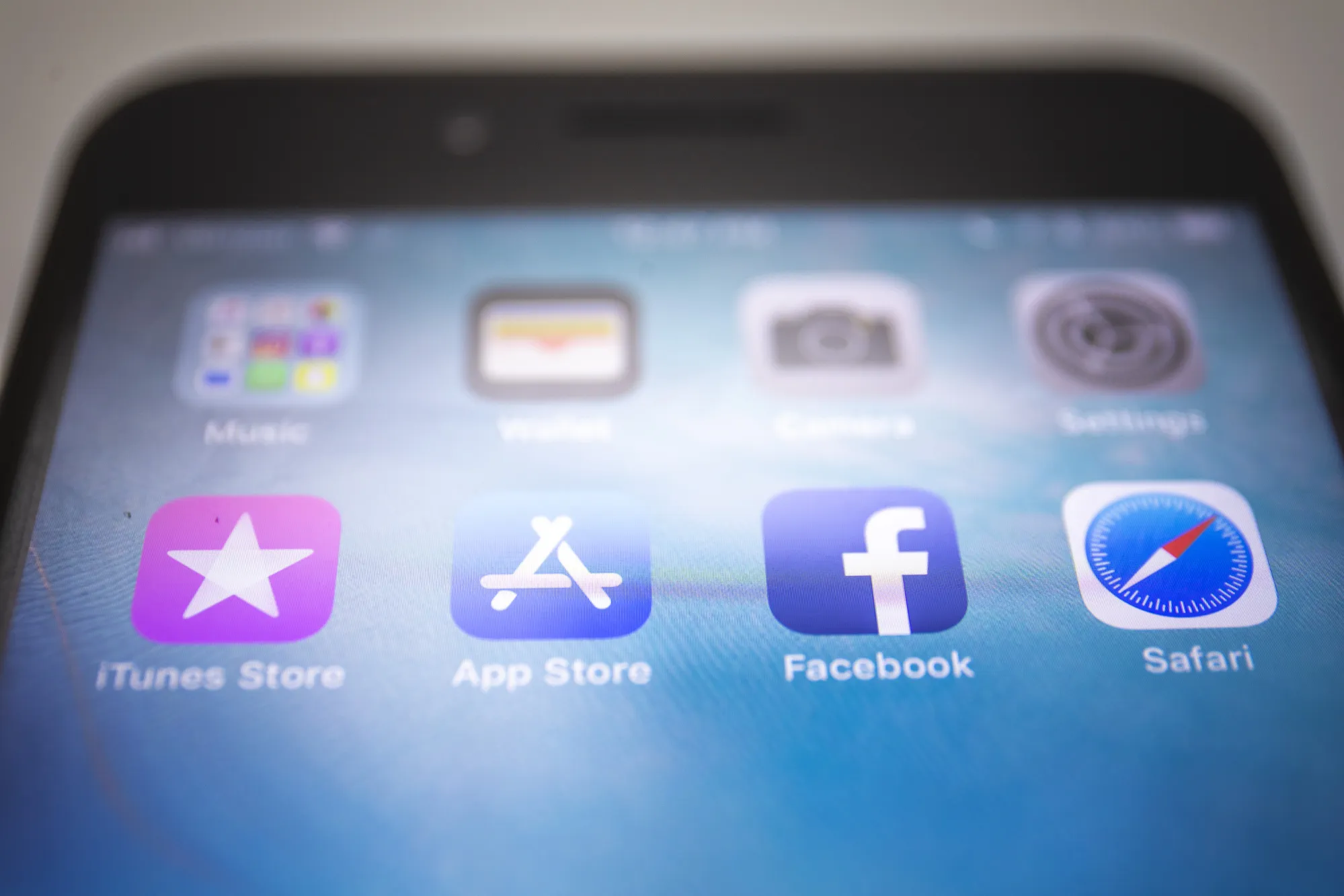 The Facebook Inc. application icon is displayed on an Apple Inc. iPhone.