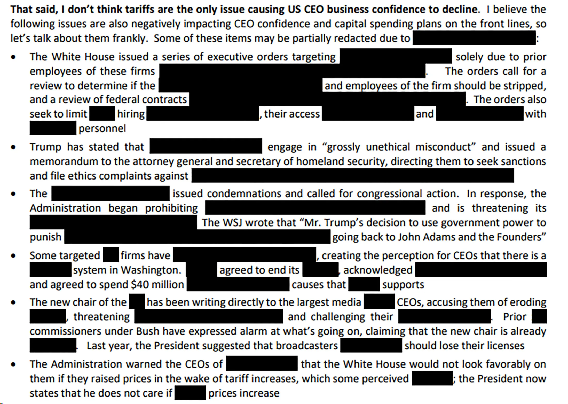 JPモルガン｢墨塗り｣リポート、トランプ氏巡るウォール街の恐怖示す