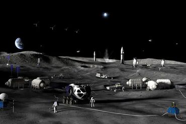 Concept illustration of Phase 3 of NASA’s Moon Base.