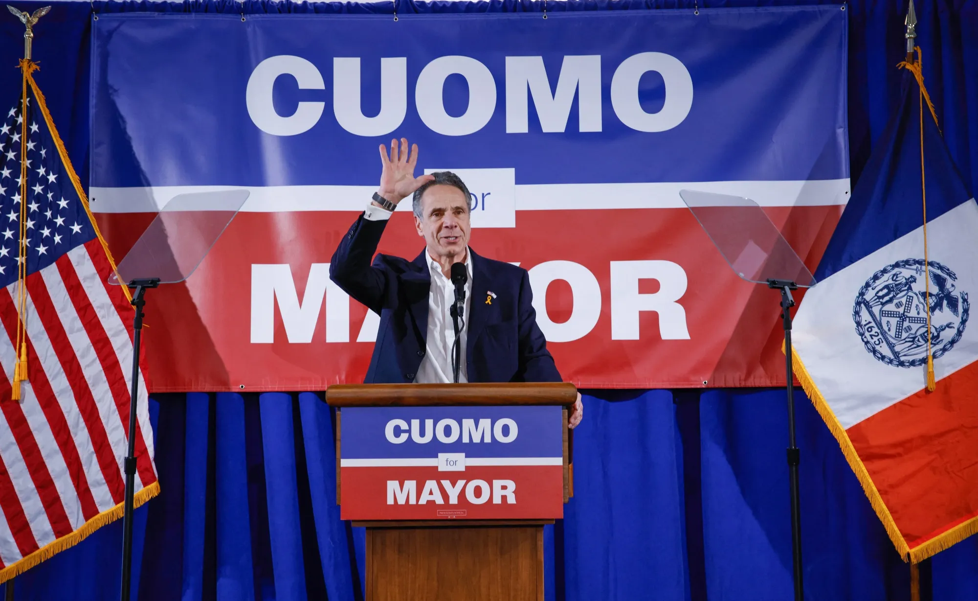 Andrew Cuomo attends an event at New York City Council of Carpenters in New York, on March 2.