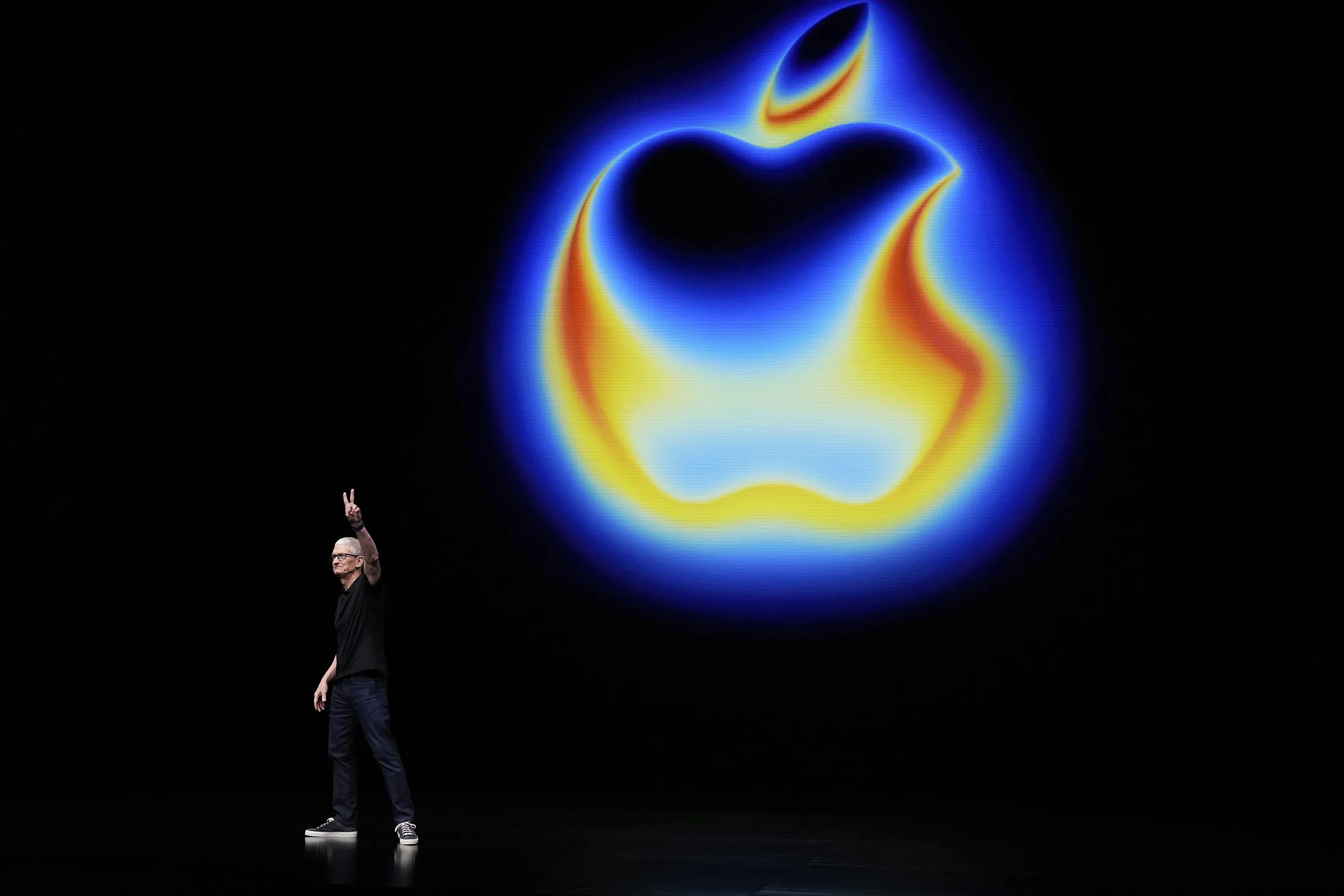 Apple CEO Tim Cook at an announcement of new products in Cupertino, California, in September.