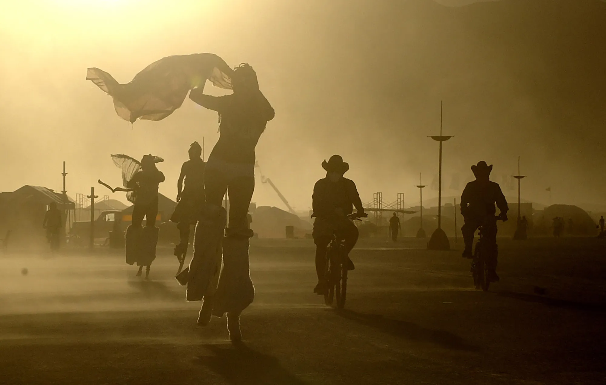 Revelers at the Burning Man festival in Nevada.