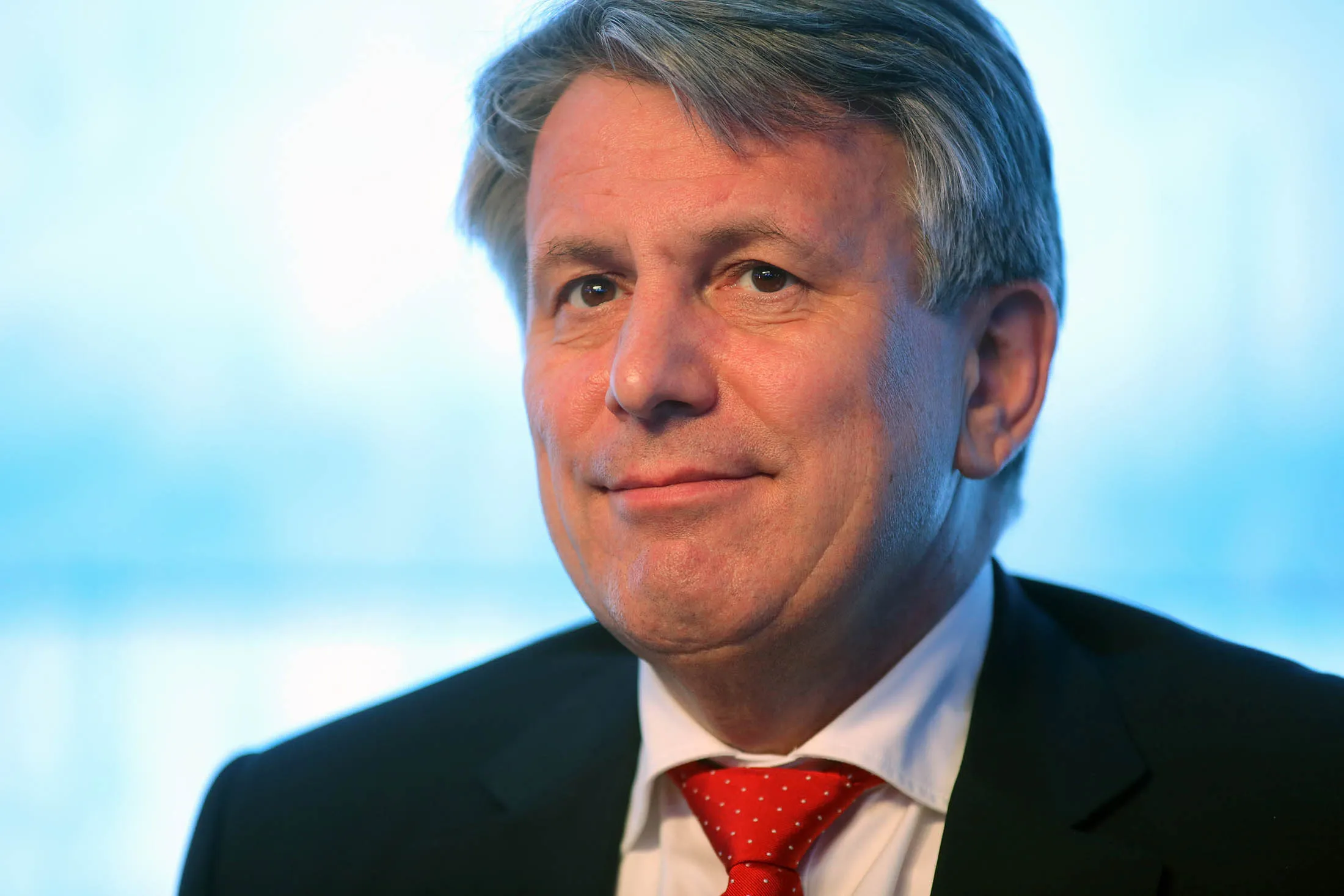Ben van Beurden, chief executive officer of Royal Dutch Shell Plc, pauses during a session at the St. Petersburg International Economic Forum (SPIEF) in Saint Petersburg, Russia, on Thursday, June 18, 2015. SPIEF is an annual international conference dedicated to economic and business issues which takes place at the Lenexpo exhibition center June 18-20. Photographer: Andrey Rudakov/Bloomberg *** Local Caption *** Ben van Beurden
