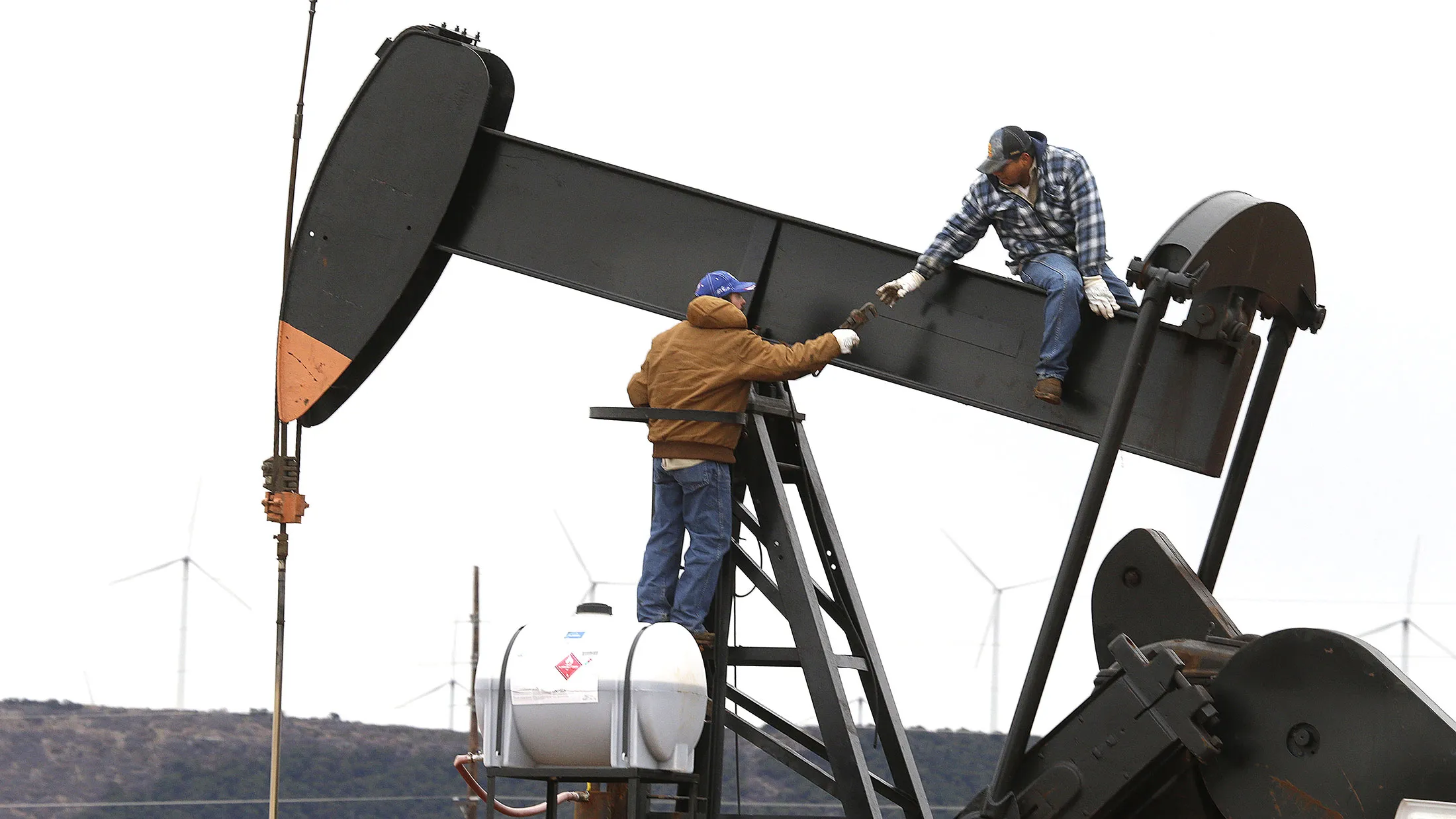 An well pump near Sweetwater, Texas.
