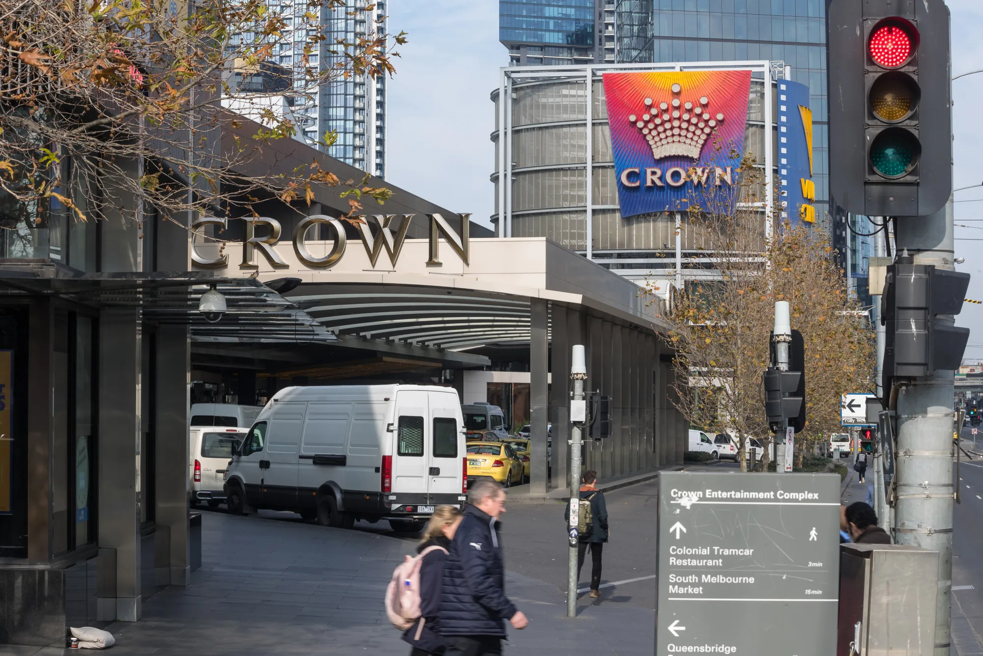 The Crown Melbourne casino and entertainment complex.