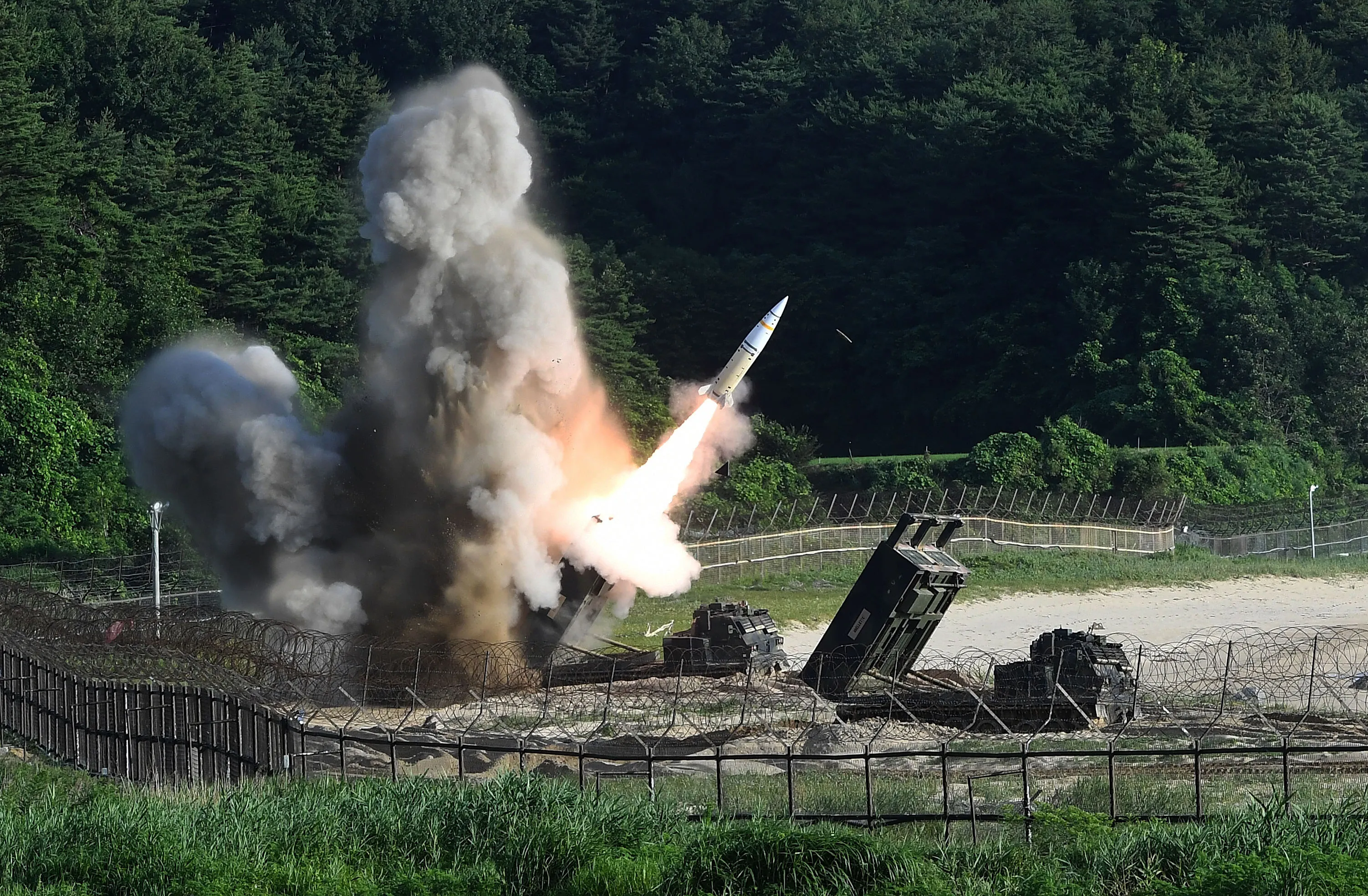 An MGM-140 Army Tactical Missile&nbsp;in East Coast, South Korea.&nbsp;