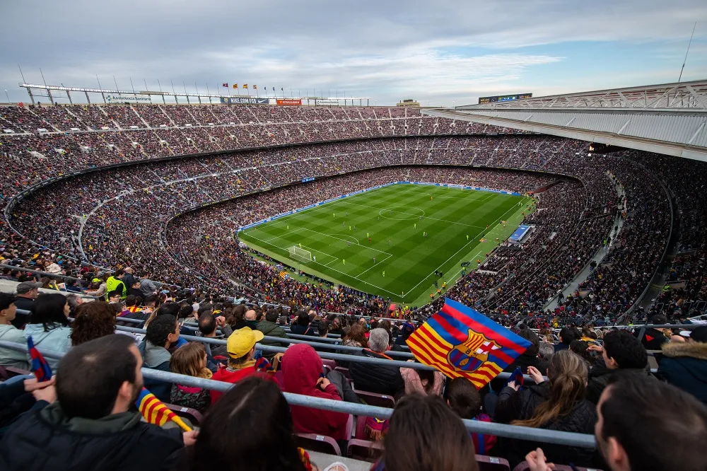 Spotify Camp Nou stadium in Barcelona, Spain.