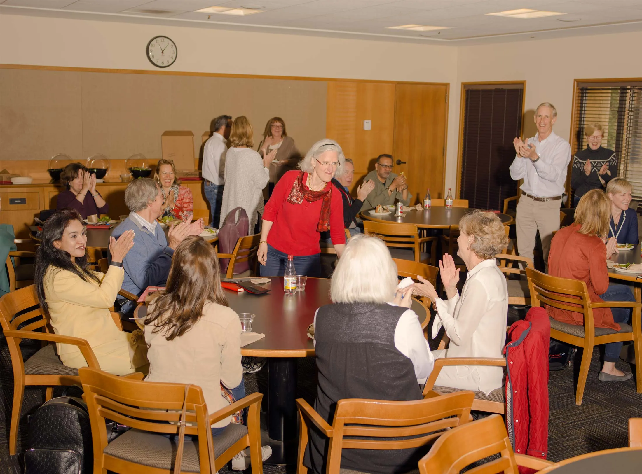 Stanford hosts lunches and other events to help its DCI fellows bond.
