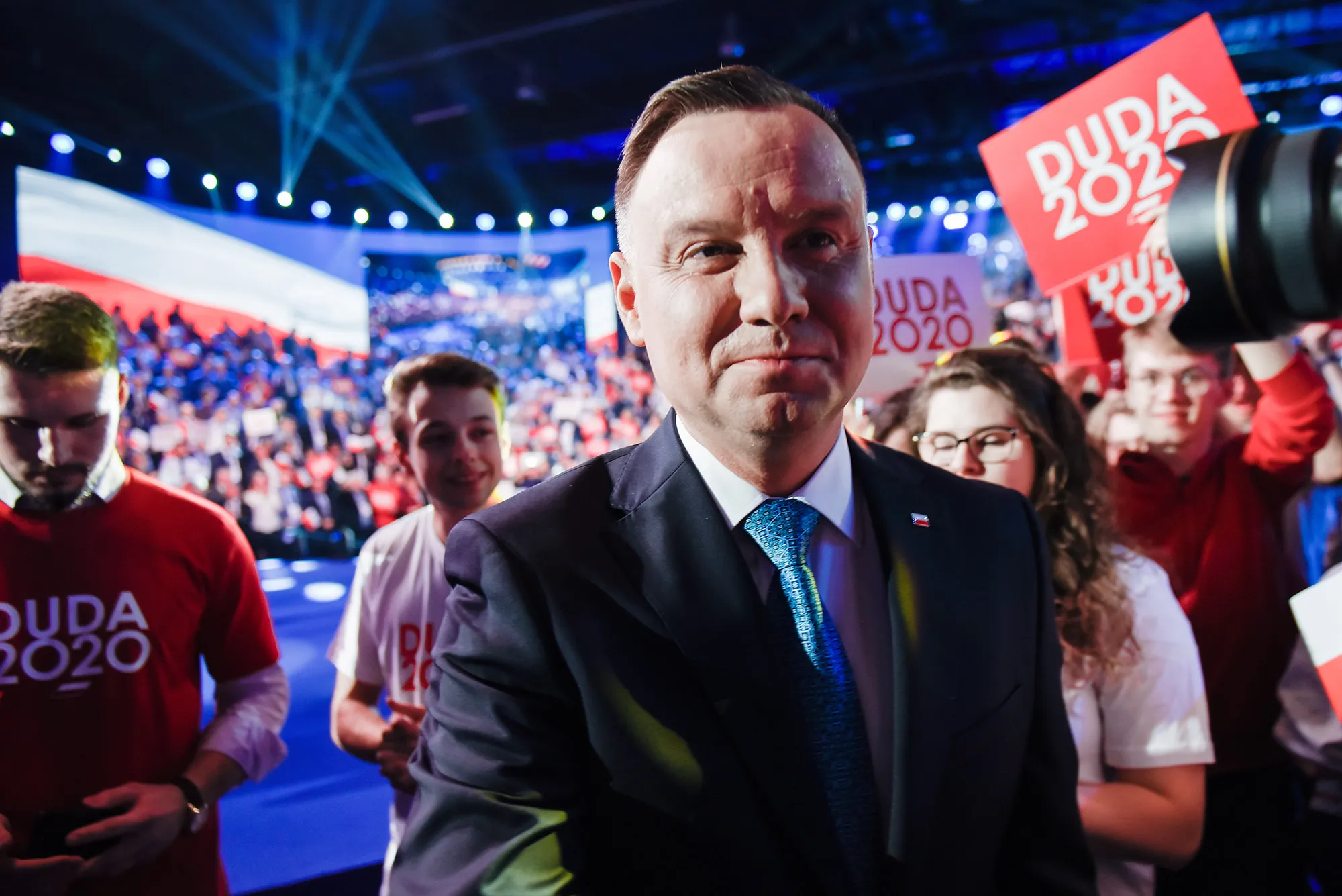 Andrzej Duda&nbsp;during the official launch of the Presidential campaign on Feb.&nbsp;15.