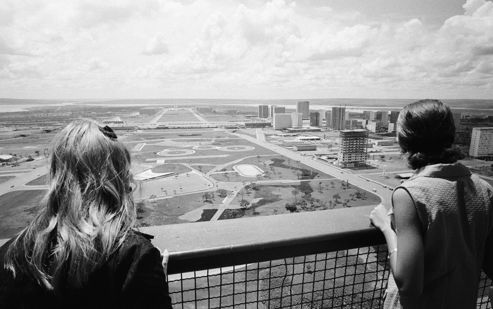 Brasília, the planned city that became Brazil’s capital in 1960, under construction in 1968.&nbsp;
