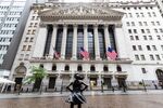 The Fearless Girl statue stands outside the New York Stock Exchange (NYSE) in New York, U.S.