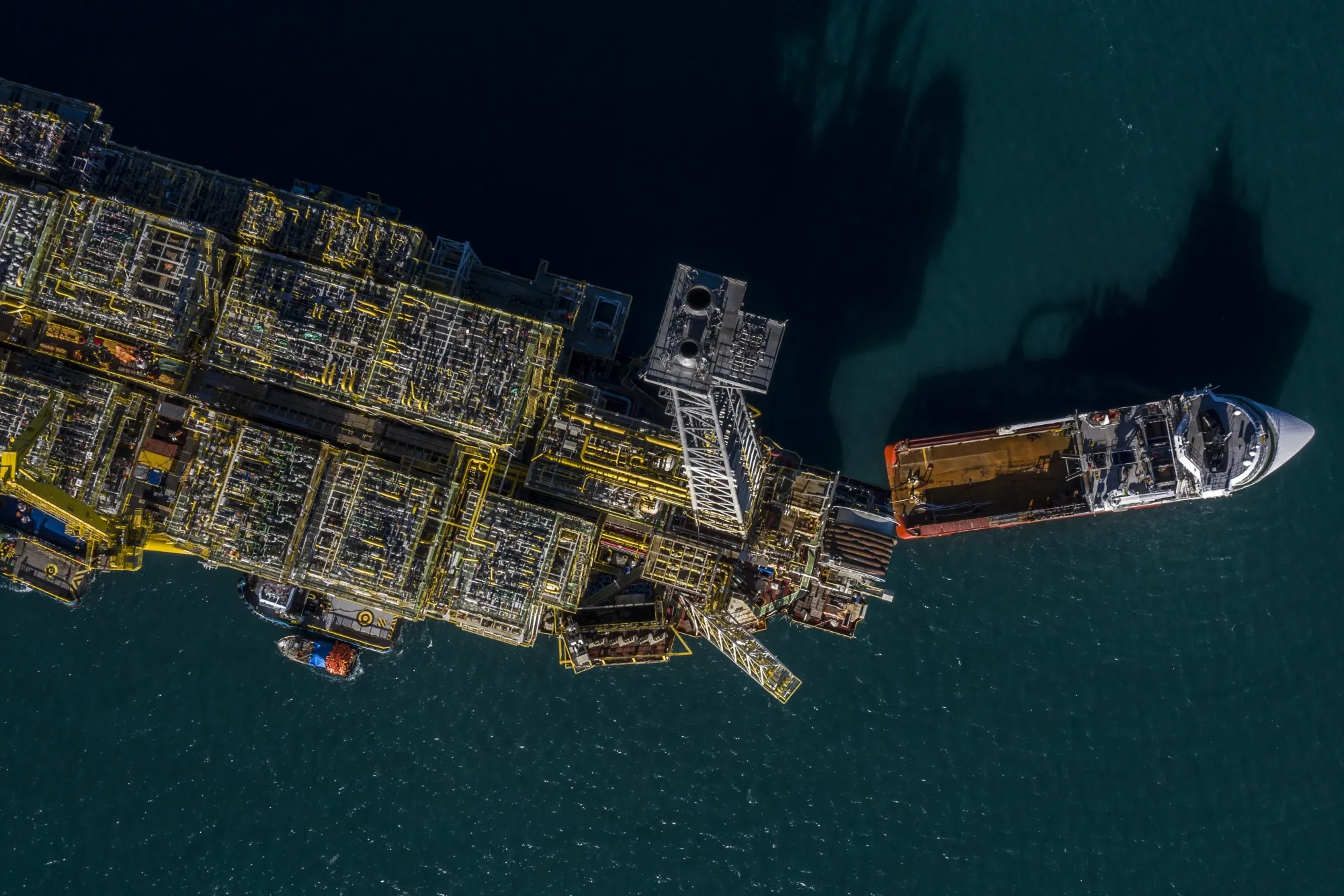 A Petrobras&nbsp;floating, production, storage and offloading (FPSO) vessel anchored in Angra dos Reis, Rio de Janeiro state, Brazil.