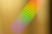 Close-Up Of A Semiconductor Wafer