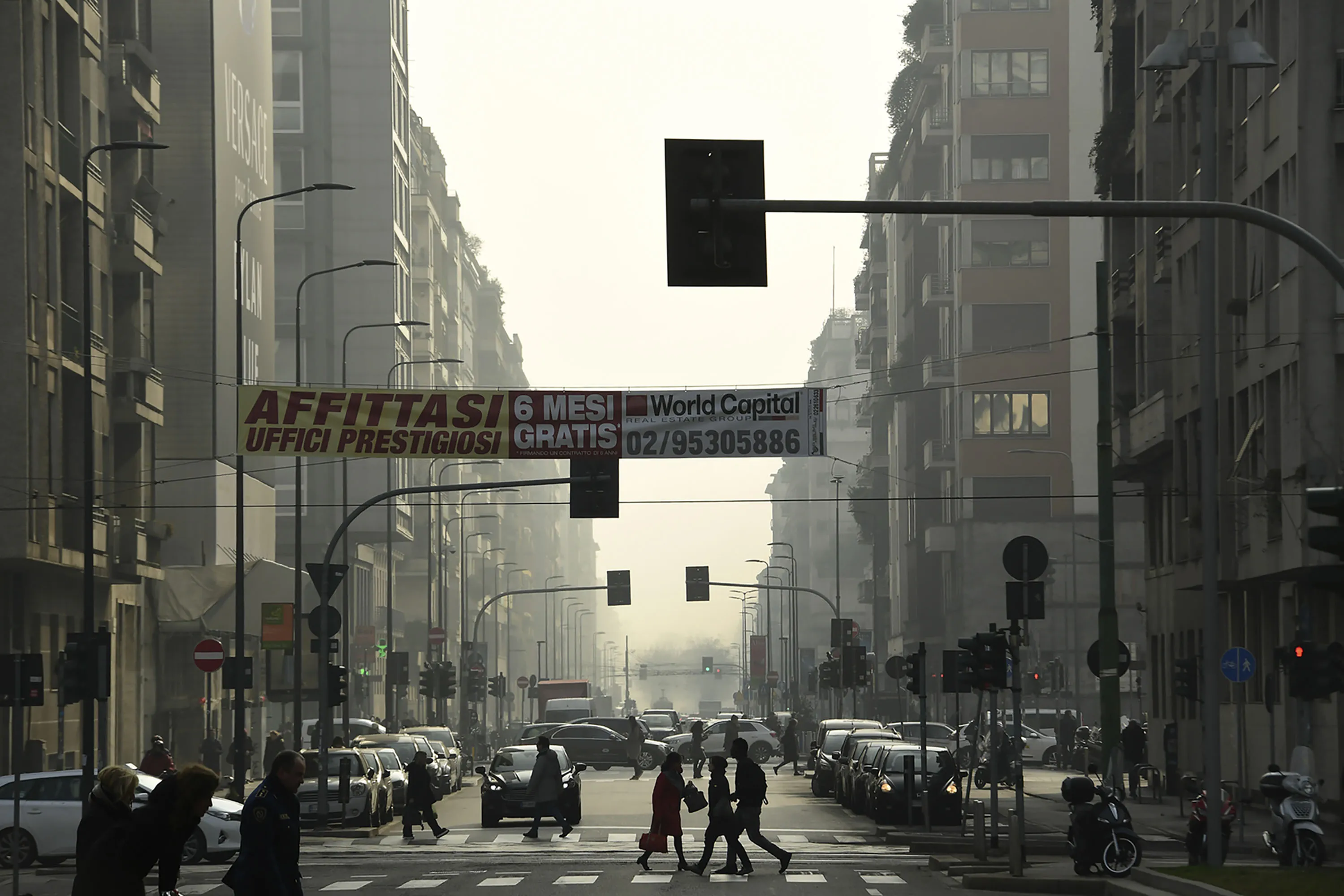 Downtown Milan.