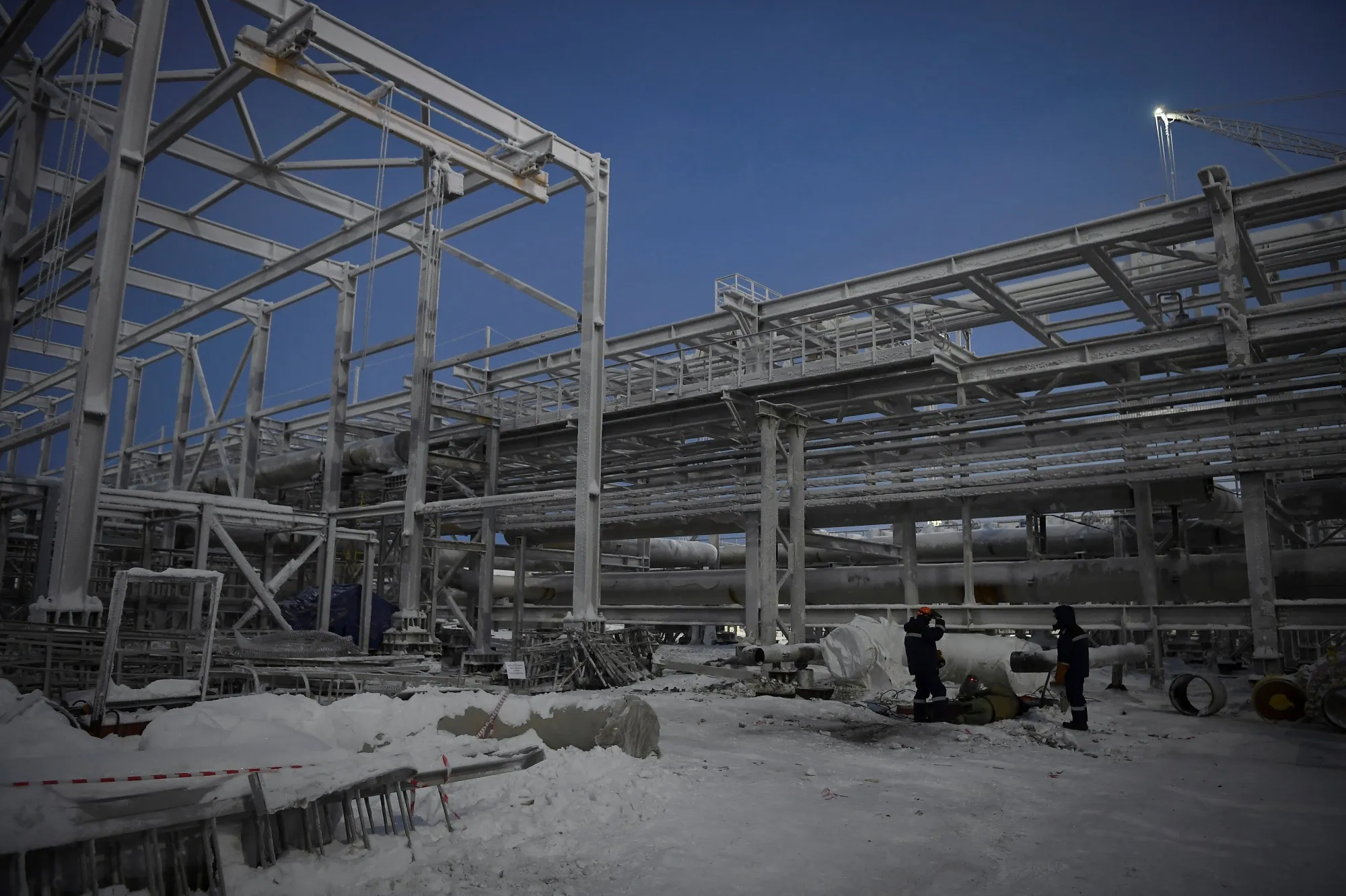 The resource base for Novatek's Arctic LNG 2 project in the Gydan Peninsula on the Kara Sea shore line in the Arctic circle.