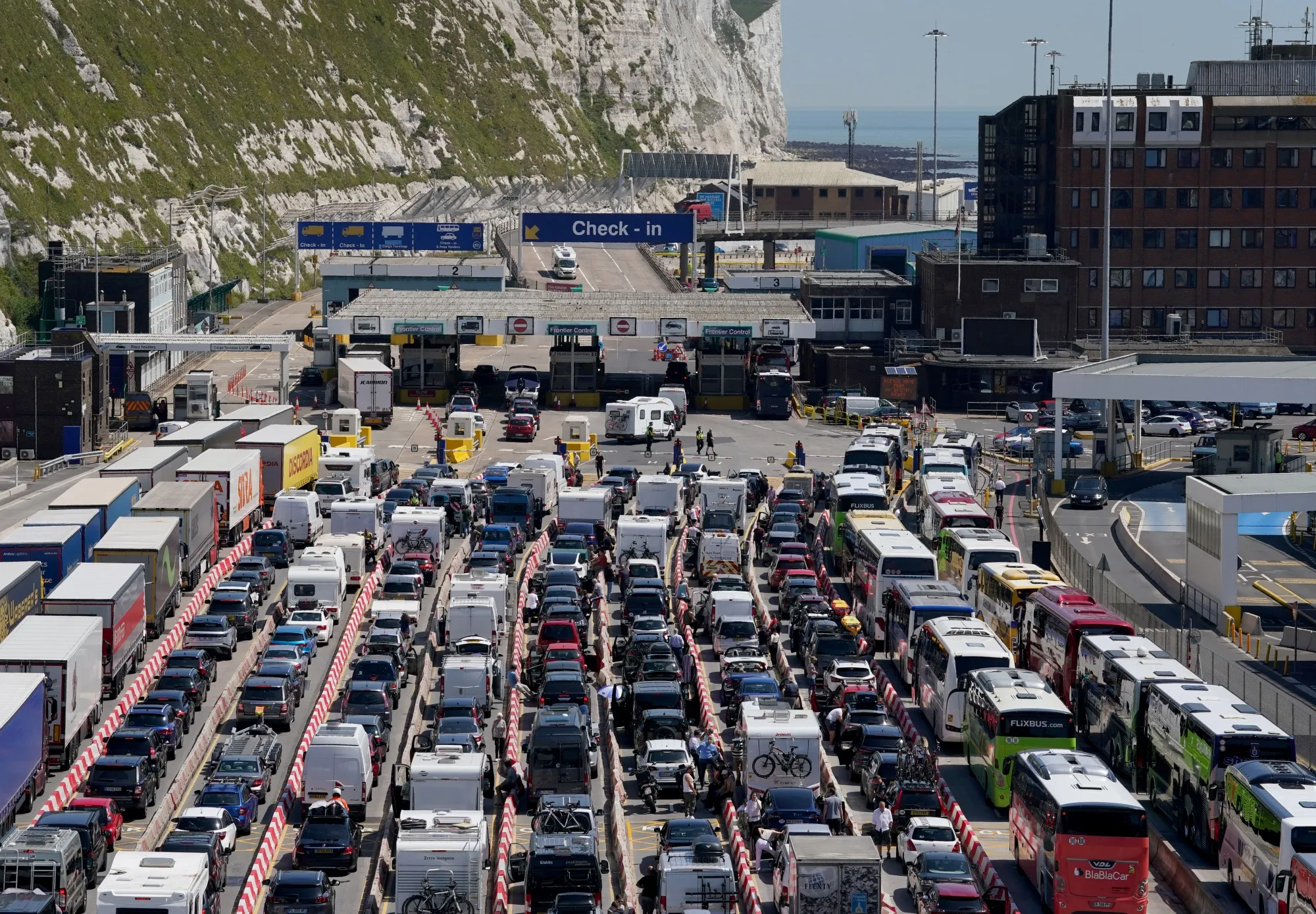 The&nbsp;Port of Dover&nbsp;handles about 1.7 million passengers during the summer period.&nbsp;