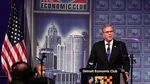 Former Florida Governor Jeb Bush speaks at the Detroit Economic Club February 4, 2015 in Detroit, Michigan.

