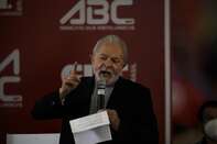 Former President Lula Speaks At The Metalworkers Union Headquarters