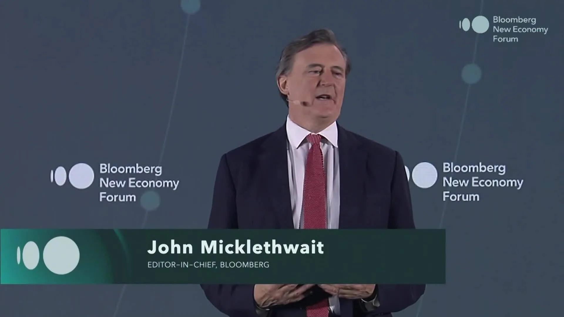 Bloomberg Interviews Watch Bloomberg New Economy Forum Day 2 Opening Remarks - Bloomberg