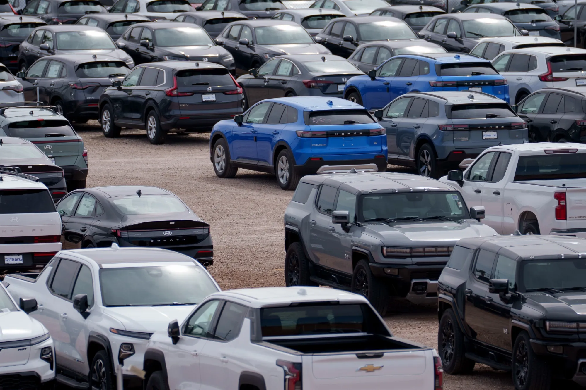 New and used vehicles for sale at a GMC Chevrolet dealership in El Centro, California.