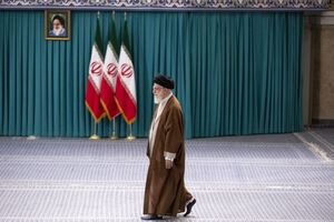Iranian Supreme Leader Ayatollah Ali Khamenei arrives to