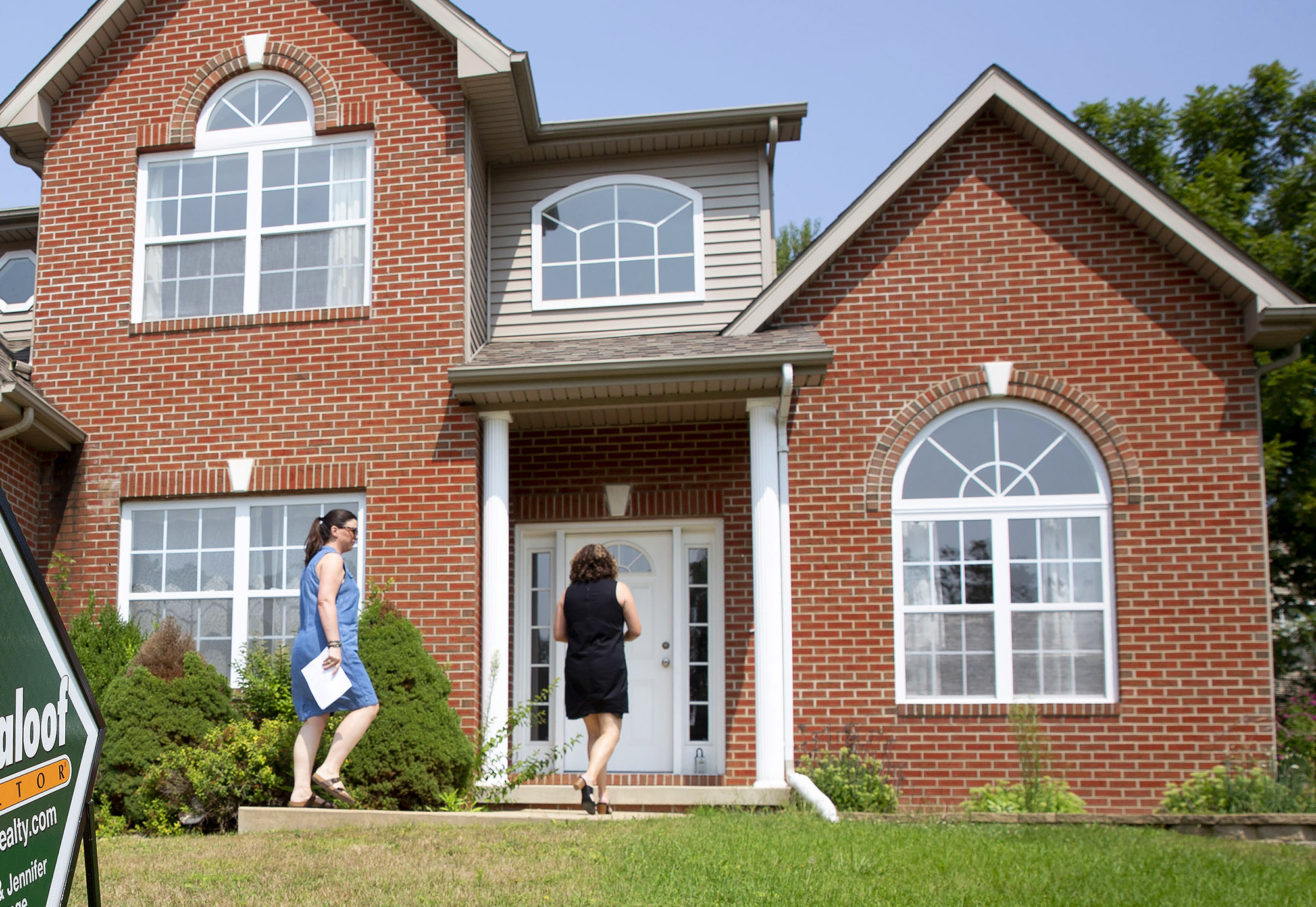 Prospective home buyers in Dunlap, Illinois, U.S.