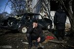 An apartment complex&nbsp;in the eastern Ukraine town of Chuguiv&nbsp;was hit in an&nbsp;airstrike on Feb. 24.