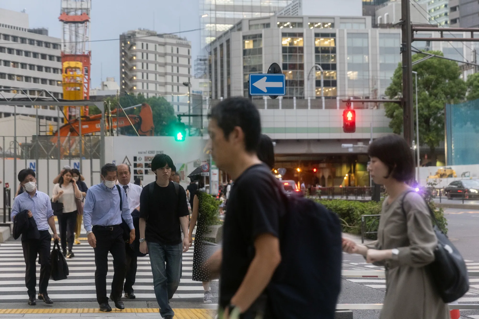 Pedestrians in Tokyo.