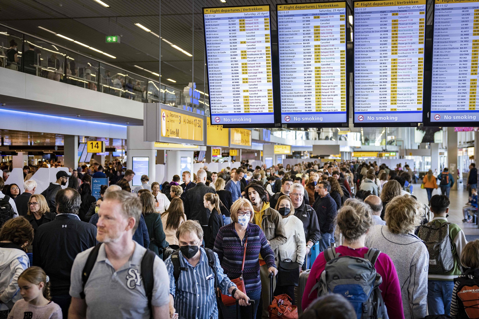 Record Flight Delays, Cancellations Make Europe 2022's Worst Place to  Travel - Bloomberg