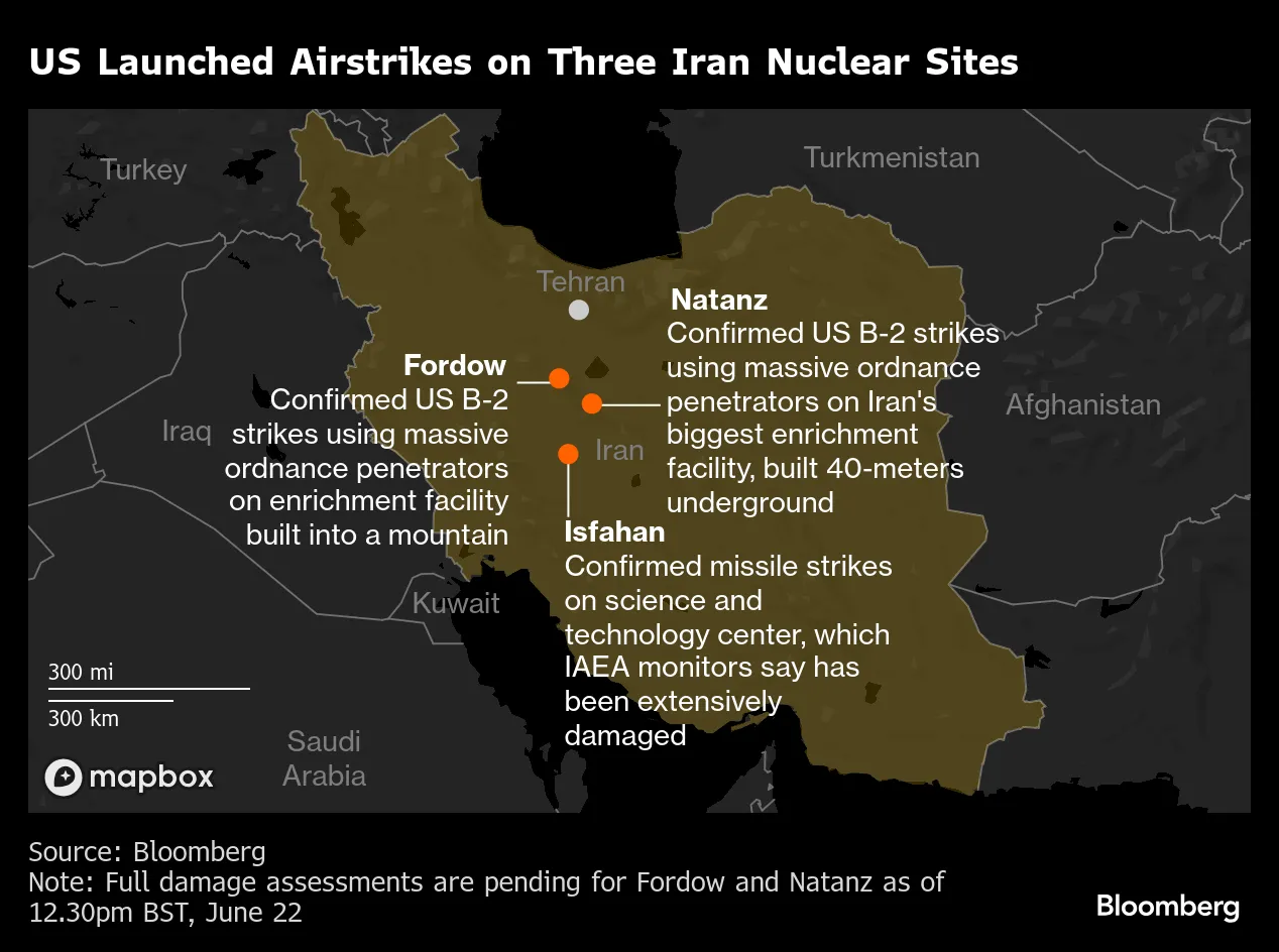 イラン核施設、「完全破壊」確認できず一濃縮ウランも査察の目逃れる - Bloomberg