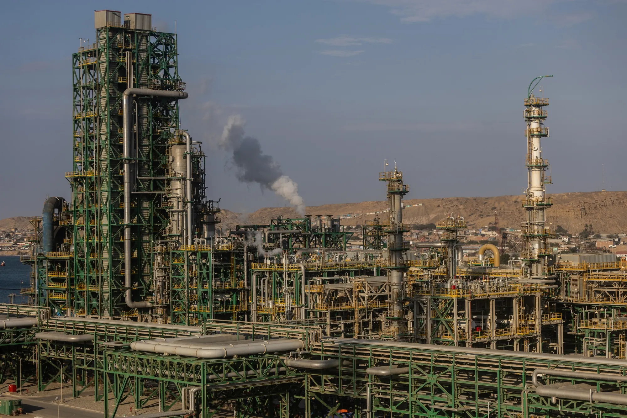 The Petroleos del Peru SA Talara refinery in Piura, Peru.