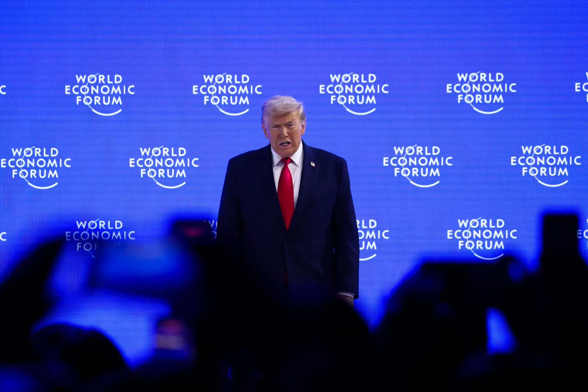 US President Donald Trump at the World Economic Forum in Davos, Switzerland on Jan. 21.