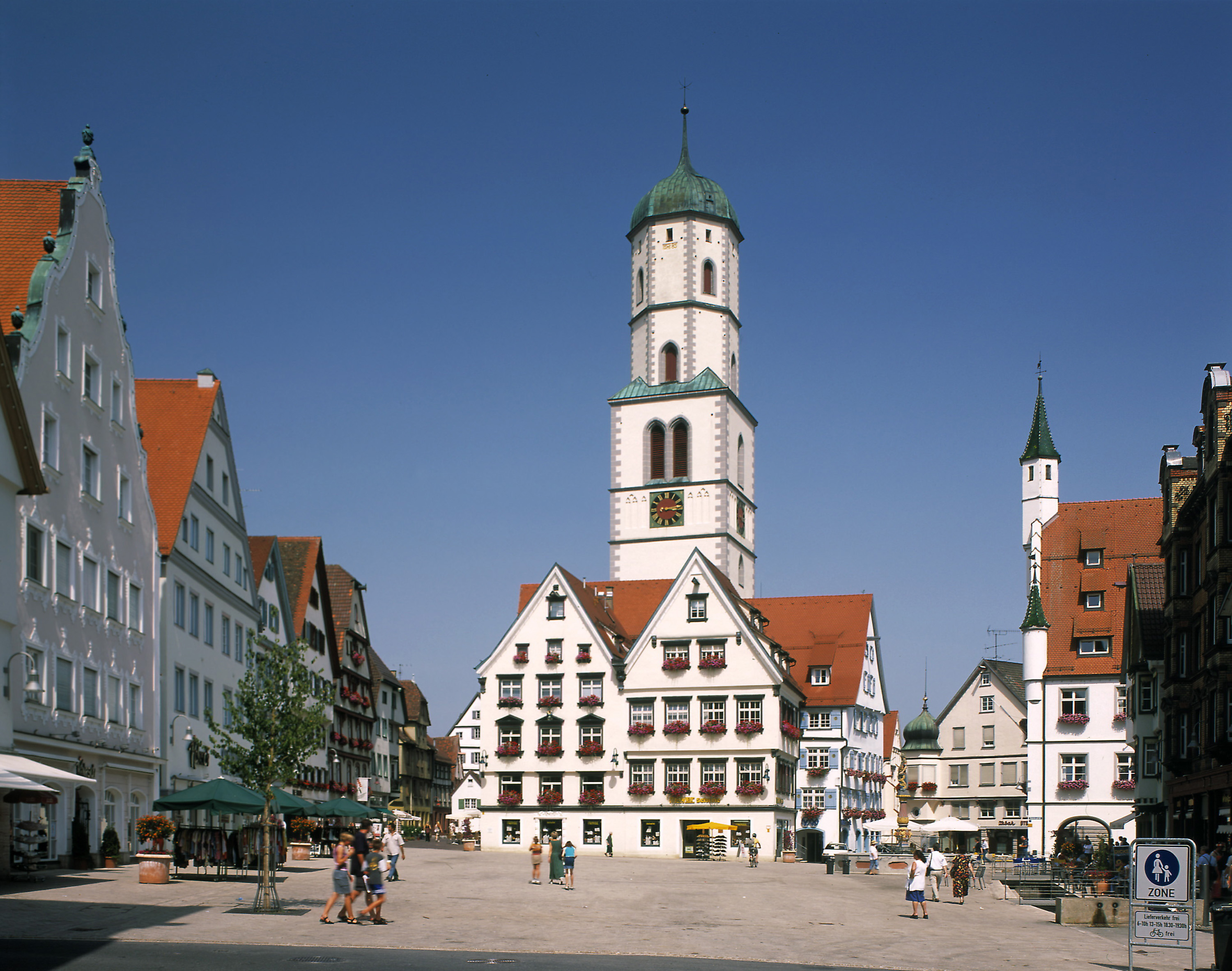 St Martin’s church on the market square in Biberach, Germany