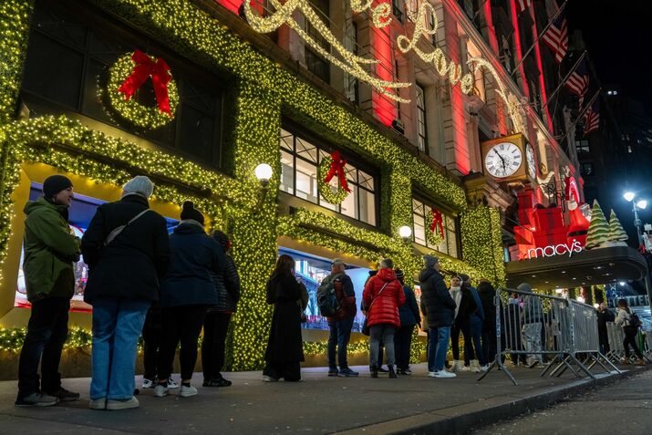 Shoppers At Macy's On Black Friday
