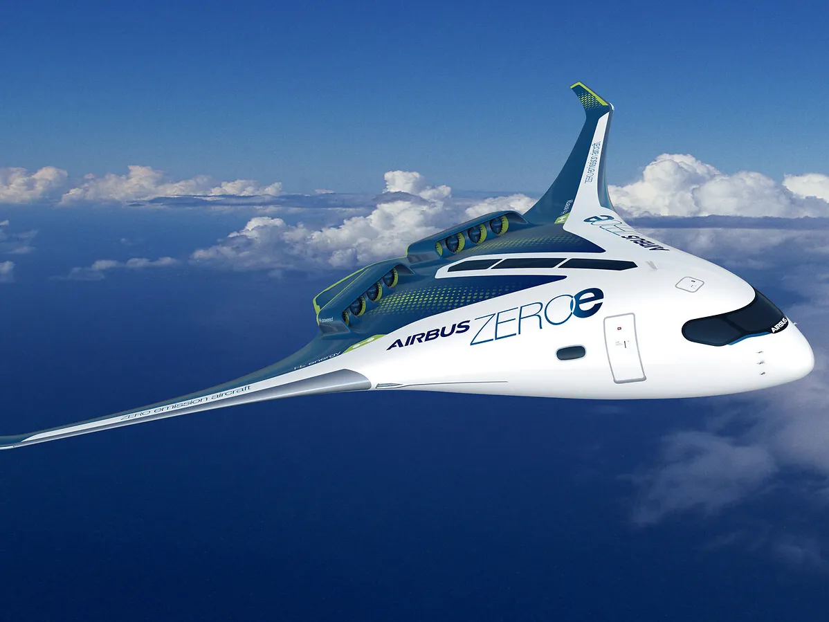 An Airbus hydrogen aircraft concept.