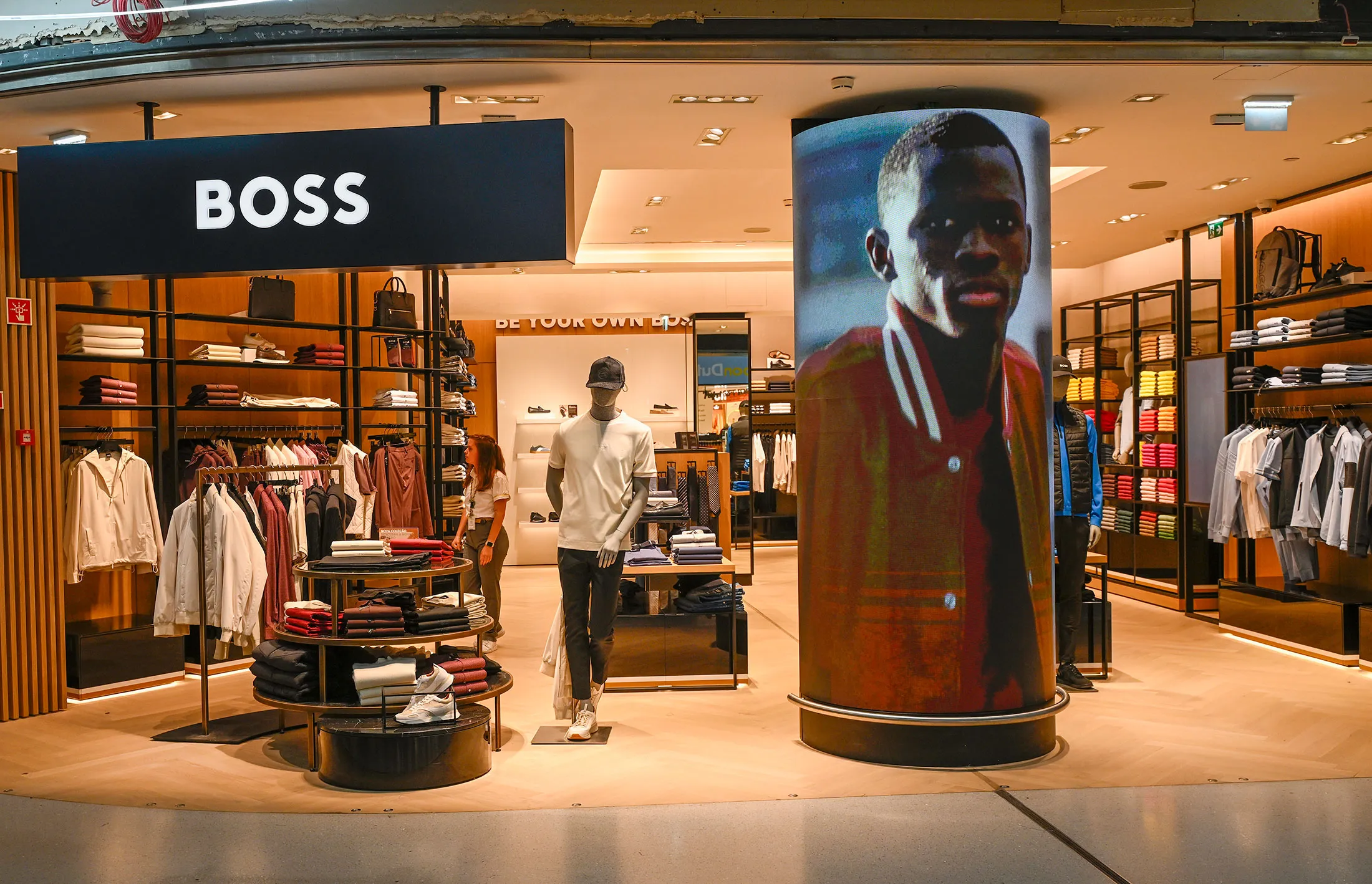 A Hugo Boss store in Lisbon.