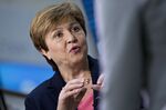 Kristalina Georgieva, chief executive officer of the World Bank, at the spring meetings of the International Monetary Fund and World Bank in April 2019
