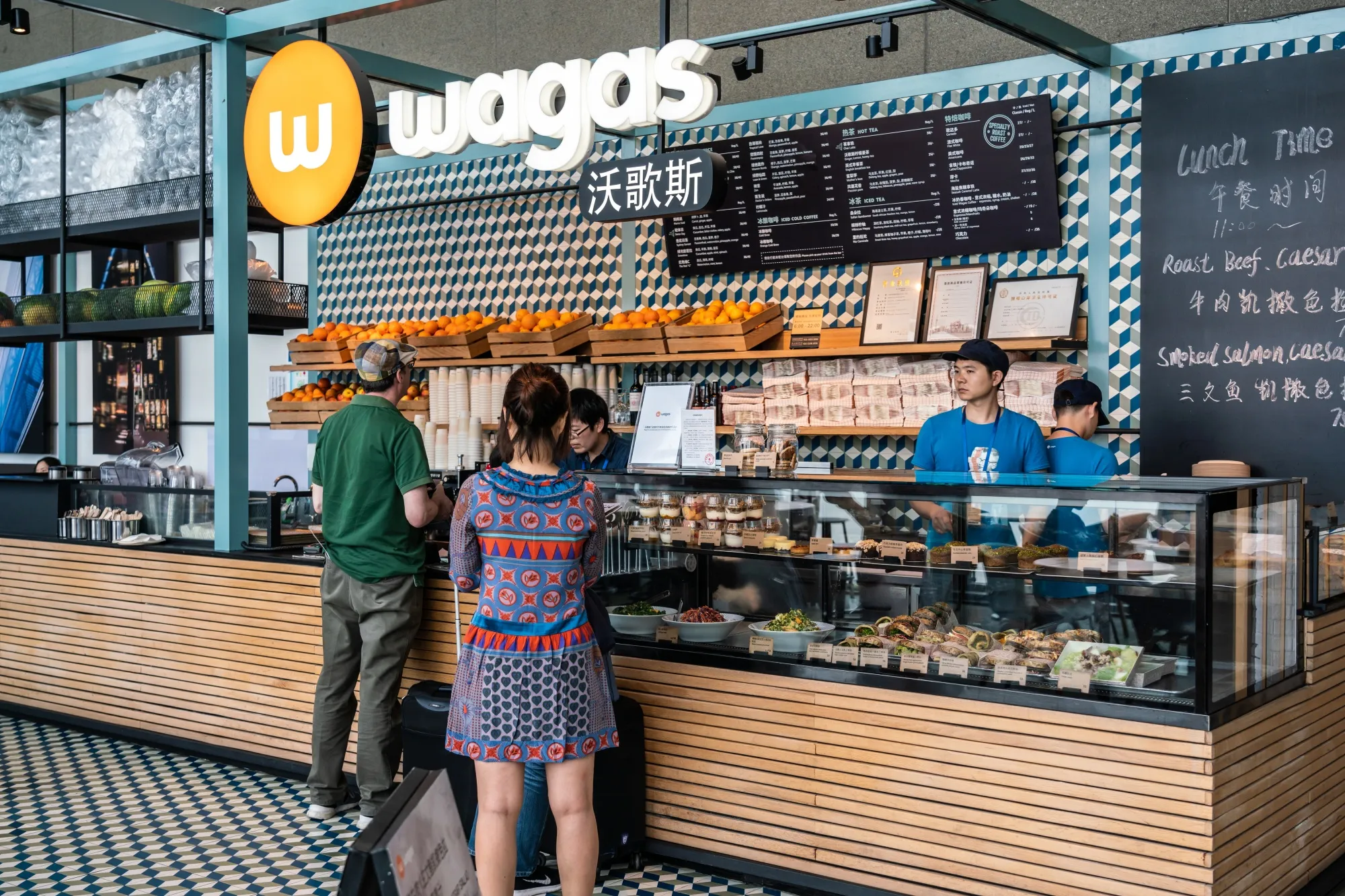 A Wagas cafe in Shanghai Hongqiao International Airport.&nbsp;