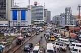 Lagos Business District as Nigerian Inflation Hits Almost 18-year High