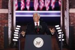Mike Pence speaks during the Republican National Convention in Baltimore, on Aug. 26.